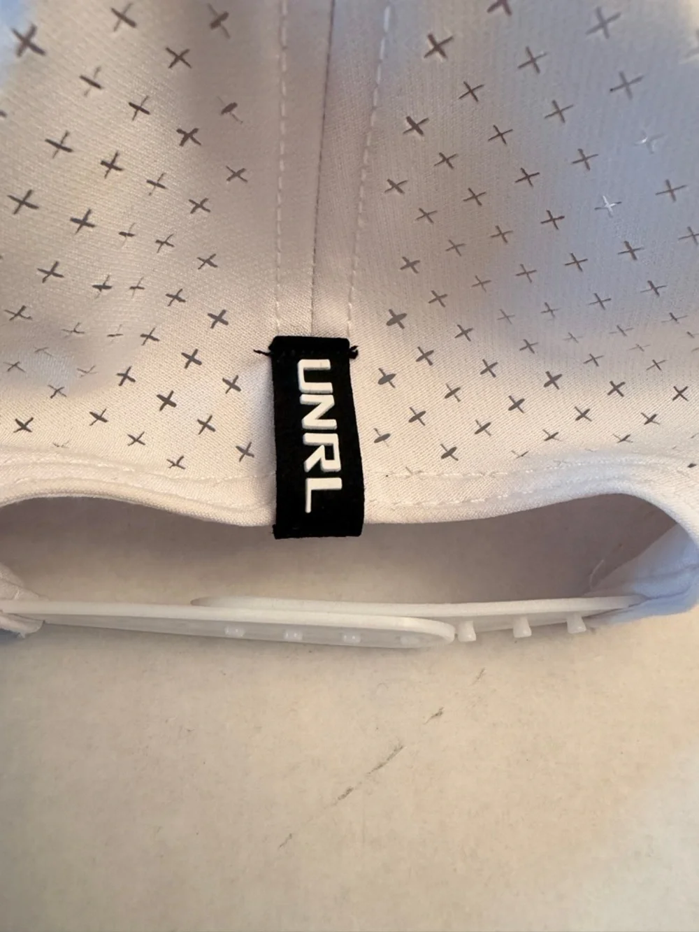 UNRL Mid-Pro Men’s Snapback‎ Cap White Vented Adjustable Blank Front Logo Back
